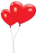 Kaz_Creations Valentine Deco Love Balloons Hearts - фрее пнг анимирани ГИФ