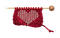 Tricot Laine Rouge Coeur Blanc:) - 免费PNG 动画 GIF
