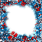 Christmas.Frame.Red.Blue - KittyKatLuv65 - PNG gratuit GIF animé