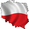 flaga Polska - Animovaný GIF zadarmo animovaný GIF