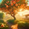 Peach Background - GIF animé gratuit