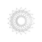 White mandala circle deco [Basilslament] - ingyenes png animált GIF