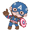 Captain America - Nemokamas animacinis gif animuotas GIF