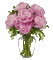 Strauss Peonien, Vase, Blumen - Gratis geanimeerde GIF geanimeerde GIF