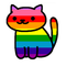 Rainbow cat - png gratis GIF animado