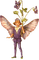 Fairy with Violets - png gratis GIF animasi