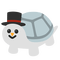 Emoji Kitchen snowman turtle - бесплатно png анимированный гифка