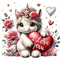 unicorn valentine - GIF animé gratuit