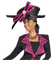 Kaz_Creations Woman Femme With Hat - gratis png animerad GIF