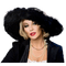 Женщина в шляпе - png gratis GIF animasi