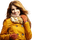 Осенняя женщина - gratis png animerad GIF