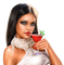 femme et cocktail - Free PNG Animated GIF