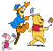 Easter - Pooh And Friends - Free animated GIF Animated GIF