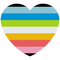 Queer flag heart - besplatni png animirani GIF
