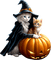 loly33 chat automne halloween - gratis png animeret GIF